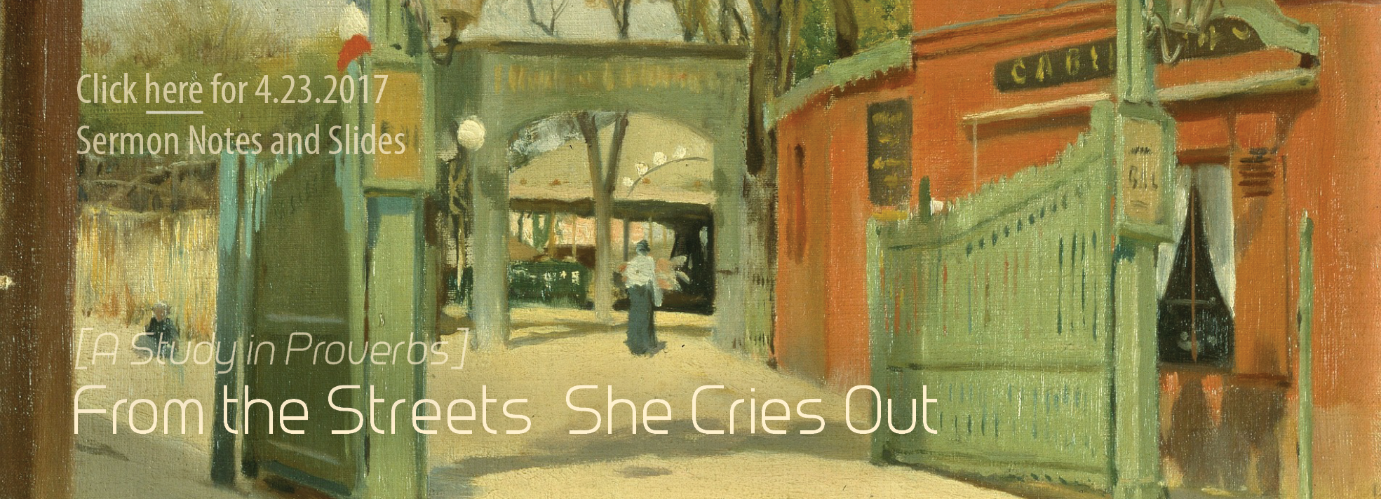 From the Streets She Cries Out